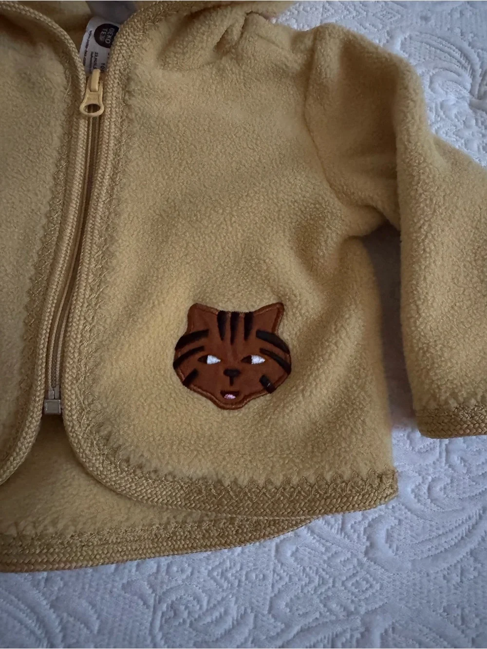 Hanna Andersson Gold Fleece Jacket Unisex size 0-3 Mo